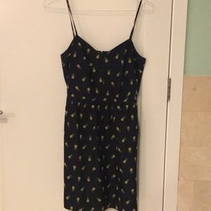 JCrew Navy Pineapple Dress